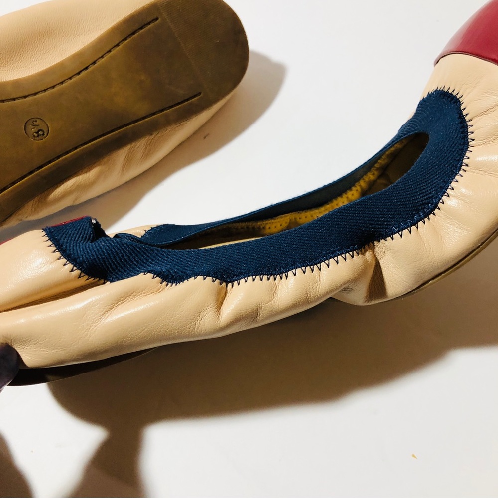 J Crew Mika Leather Ballet Flats Size 8.5 - Picture 4 of 7